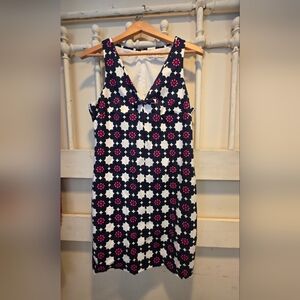 Trina Turk Navy and Pink Floral Dress